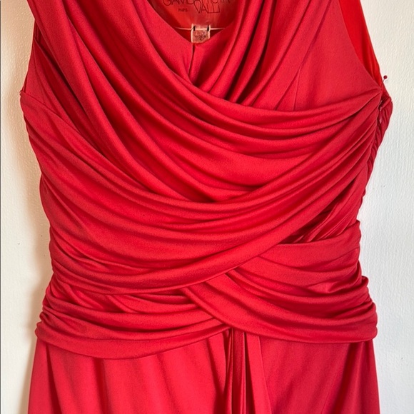 Famous Luxury Giambattista Valli NWOT Draped & Fitted Red Dress Made in Italy - Picture 6 of 12